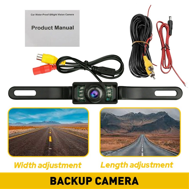 1xSet 170° CMOS Car Rear View Backup Camera Reverse 7LED Night Vision Waterproof