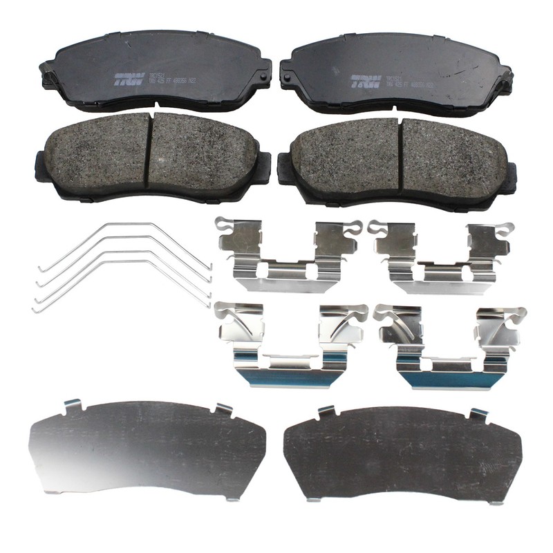 DuraGo Front Rotors TRW Pro Ceramic Disc Brake Pad Kit For Odyssey Passport 3.5L gallery
