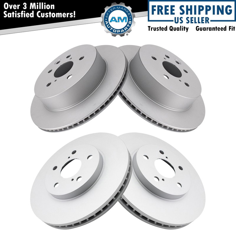Brake Rotors Set Premium G-Coated Fits 2010-2015 Lexus IS250