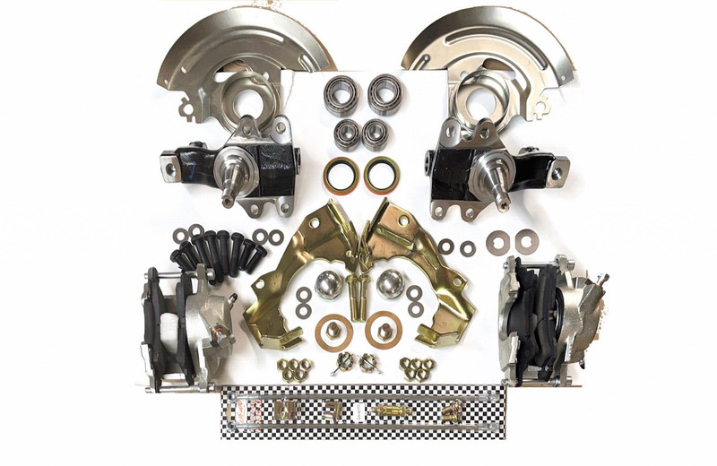 1964 – 1972 Chevy GM A F X Body Disc Brake Conversion Kit DROP Slotted Chevelle