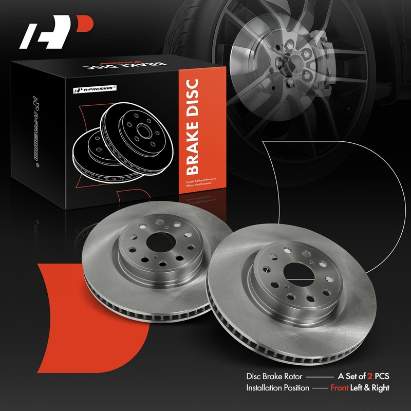 2x 334mm Front Side Disc Brake Rotors= for Lexus LS460 2007 2008 2009 2010-2017 gallery