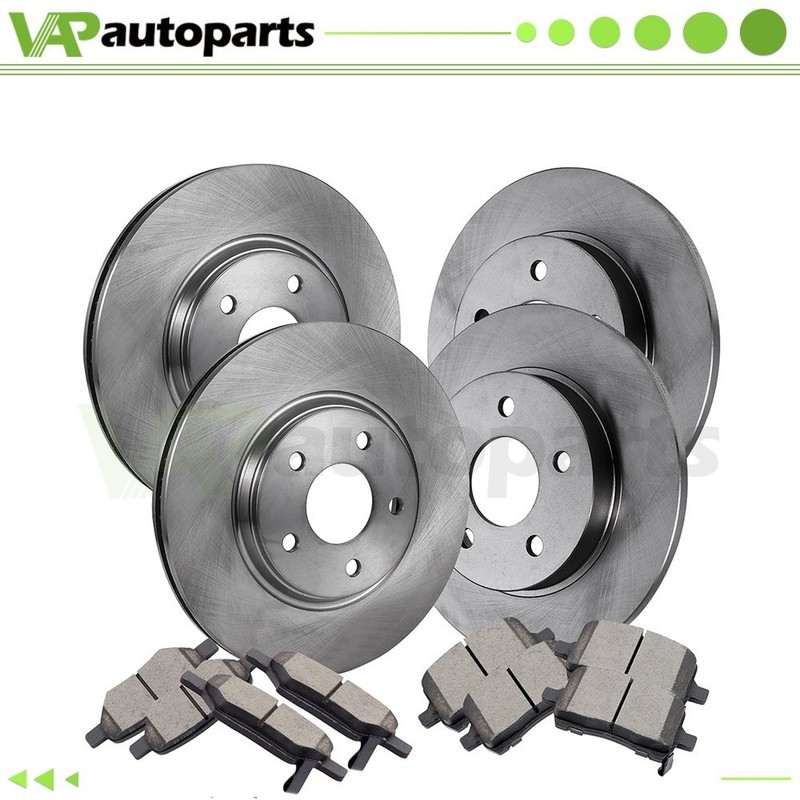 F & R Disc Brake Rotors And Ceramic Pads Fits Chevrolet HHR 2.2L 2.4L 2008-2010