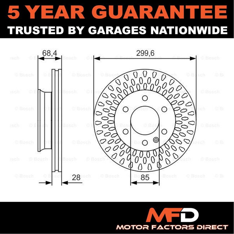 Fits Mercedes Sprinter 2006-2024 VW Crafter 2006-2016 MFD Front Brake Disc