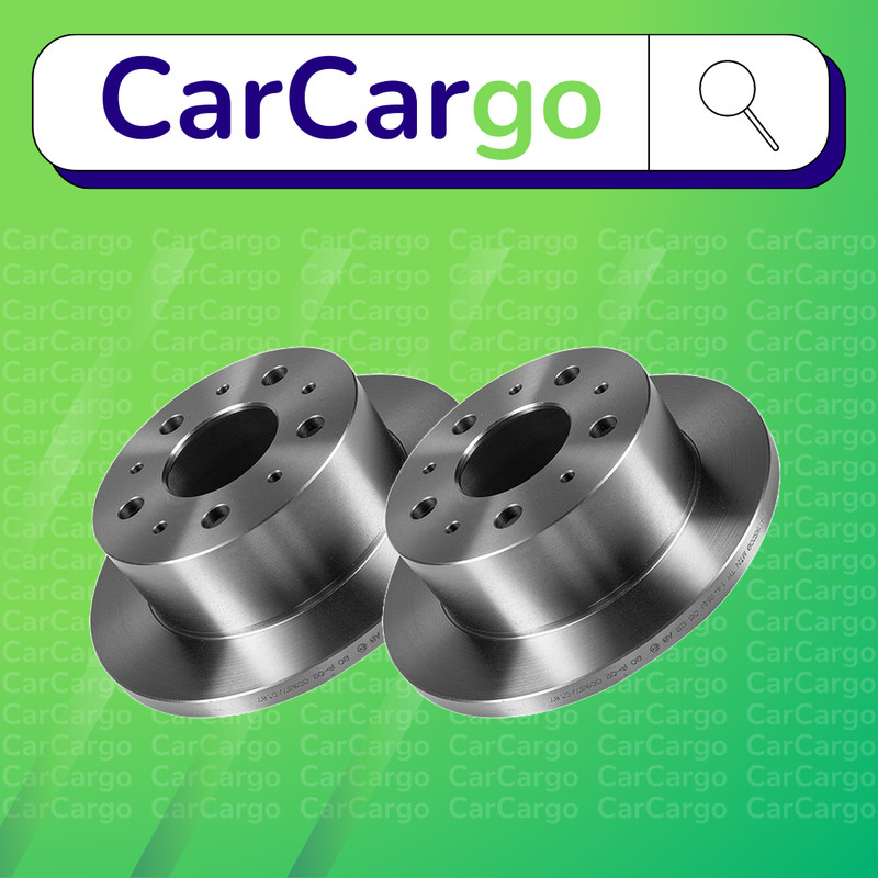Premium Solid Rear Brake Discs Pair Fiat Ducato 2.0 4×4 2002-2006 280 mm
