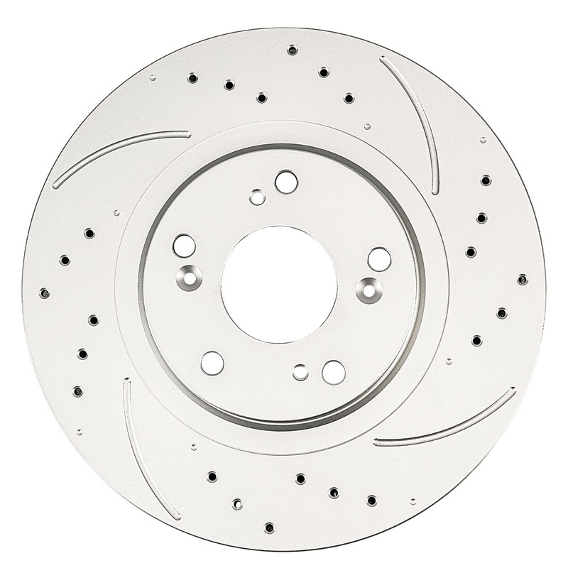 Fits 2002-2006 Acura RSX Front Drilled Slotted Brake Rotors 45251S9AE50 2PC gallery
