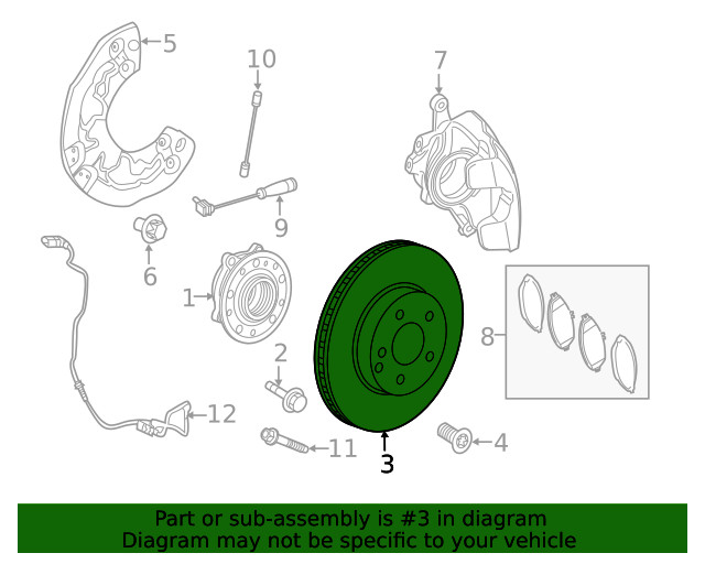 Genuine Mercedes-Benz Disc Brake Rotor 000-421-23-12 gallery