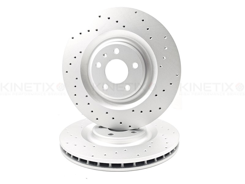 FOR AUDI Q7 3.0 TFSI REAR DRILLED BRAKE DISCS PADS WEAR WIRE SENSORS 350mm gallery