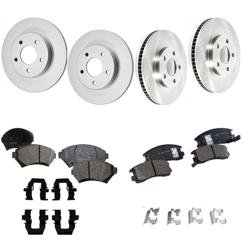KIT-092921-2361 Sure Stop 4-Wheel Set Brake Disc and Pad Kits Front & Rear