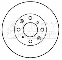 2x Brake Discs Pair Vented Front 239mm KBD4423 Key Parts Set 45251S2G000 Quality gallery