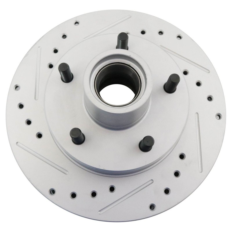 Performance Brake Rotor Drilled Slotted Coated & Ceramic Pad Front Kit gallery