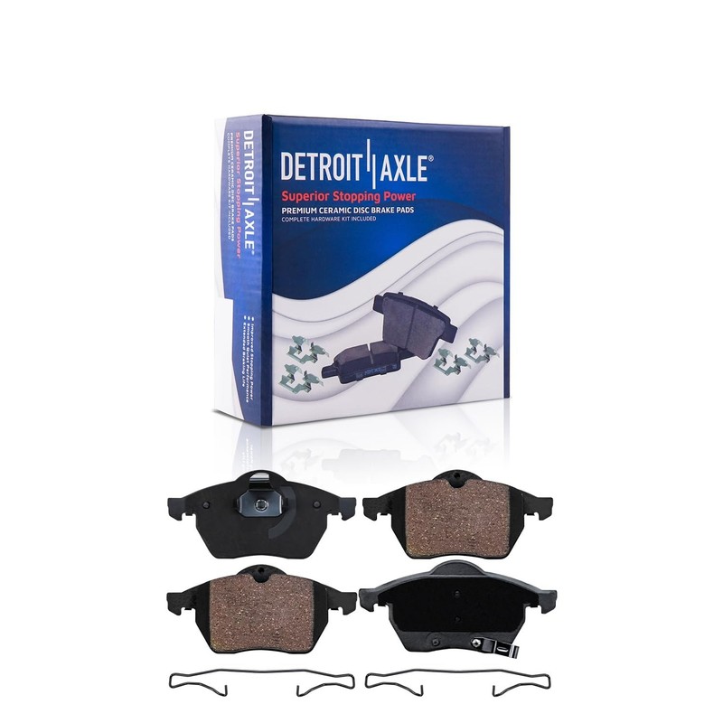 11.33" Front Disc Rotors Ceramic Brake Pads for 1999 2000 - 2003 Saab 9-5 9-3 gallery