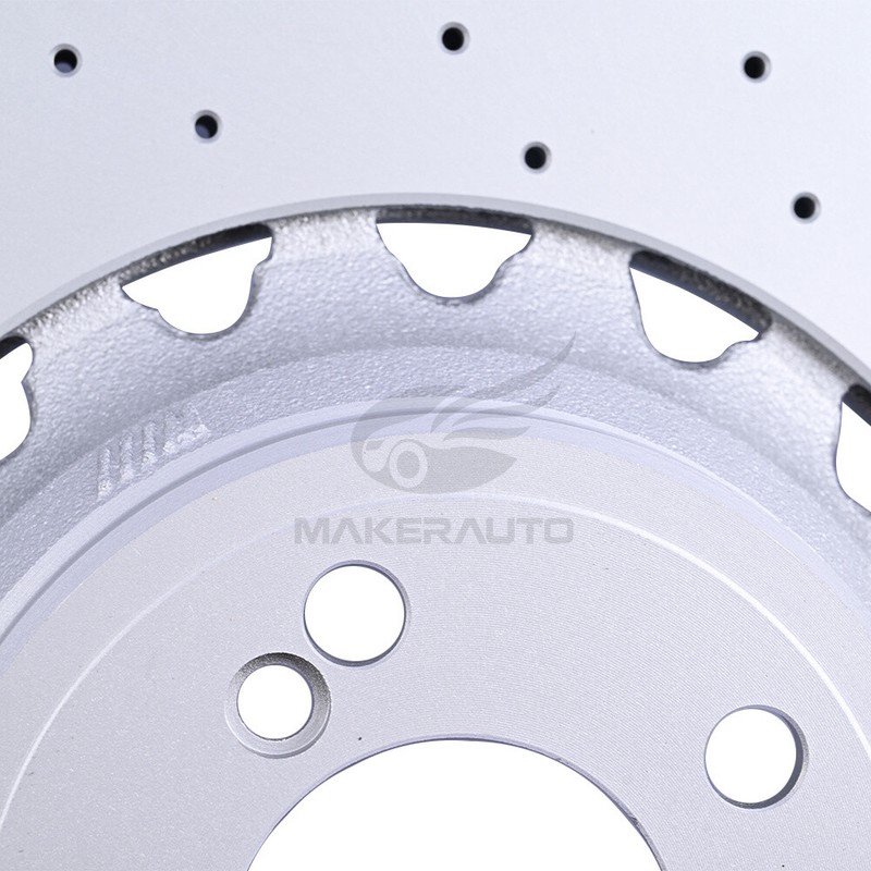 Rear Left+Right Brake Drilled Disc Rotors For BMW F85 F86 X5 X6 M Pair gallery