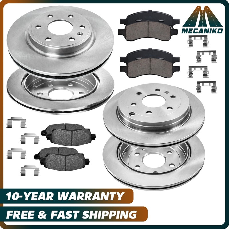 Front and Rear Rotors Brake Pads Kit for Saturn Outlook GMC Acadia Buick Enclave