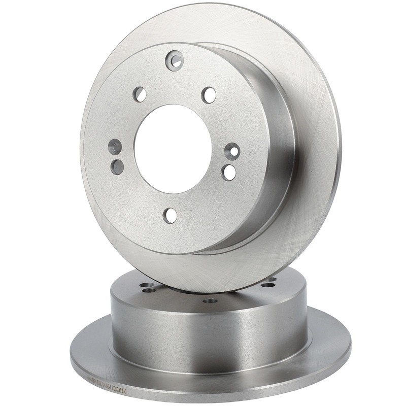 Rear Brake Rotors & Ceramic Pads Compatible with Kia Soul 2011 2012 2013 gallery