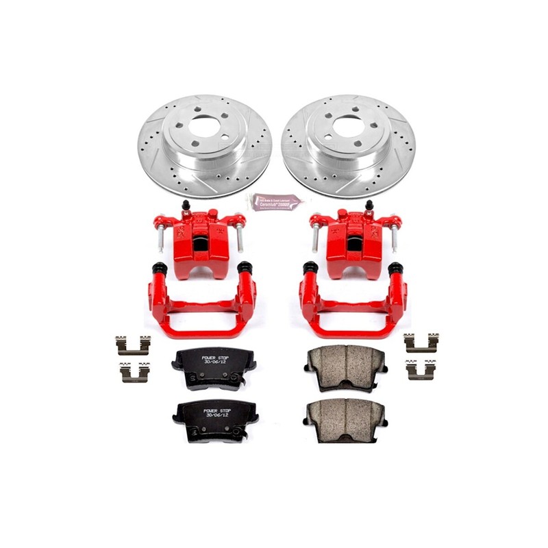KC1720 Powerstop Brake Disc and Caliper Kits 2-Wheel Set Rear for Chrysler 300 gallery