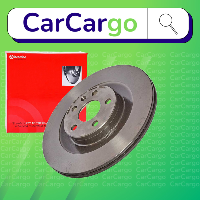Brembo Vented Rear Brake Discs Pair For Volvo XC90 D4 AWD 2015-2018 320 mm