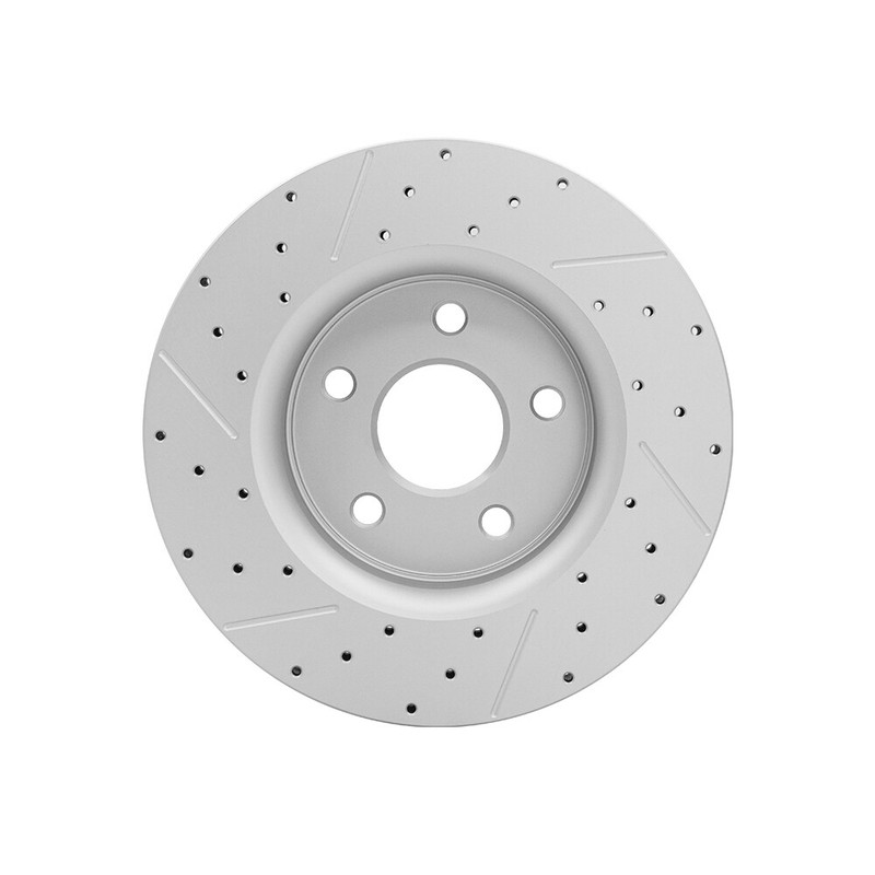 Front Rear Drilled Disc Rotors + Brake Pads For Jeep Grand Cherokee 2005-2010 gallery
