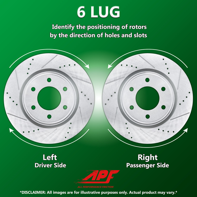 Rear Drill/Slot Rotors + Ceramic Copper Free Pads For Buick/Chevy/GMC 02-09 gallery