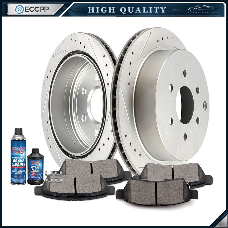Rear Ceramic Brake Pads And Rotors For Nissan Frontier Xterra Suzuki Equator