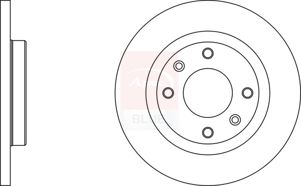 2x Brake Discs Pair Solid fits DS DS5 2.0D Rear 15 to 18 290mm Set Apec Blue New gallery