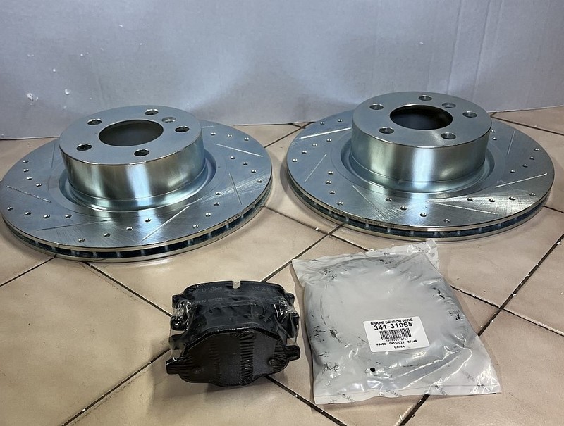 Dynamic Friction Rear Rotors 631-31152 W/Pads For BMW 11-17 X3 15-18 X4