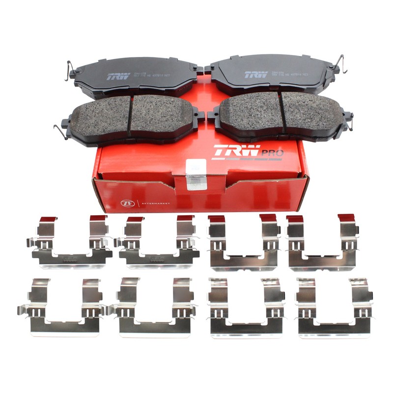 DuraGo Front Rotors TRW Pro Low-Metallic Disc Brake Pads Kit For Forester Legacy gallery