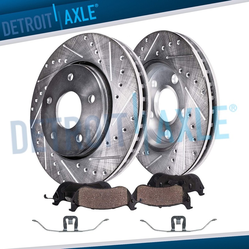 13.58” Front Drilled Brake Rotors Pads Kit for Audi A5 A6 A7 Quattro Q5 S4 S5