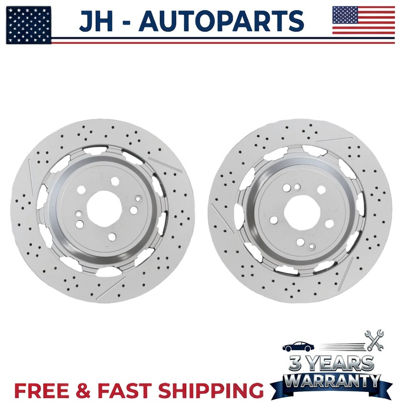 Brake Rotor Kits Front & Rear For Mercedes Benz S63 & S65 AMG 2014-2020 gallery