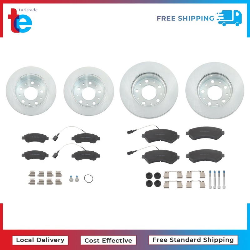 For Ram ProMaster 1500 2500 Front & Rear Disc Brake Rotors & Ceramic Brake Pads gallery