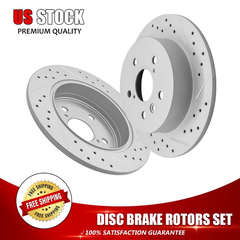 11.06 inch Rear Brake Rotors For 2018 2019 2020 2021 2022 2023-2024 Toyota Camry