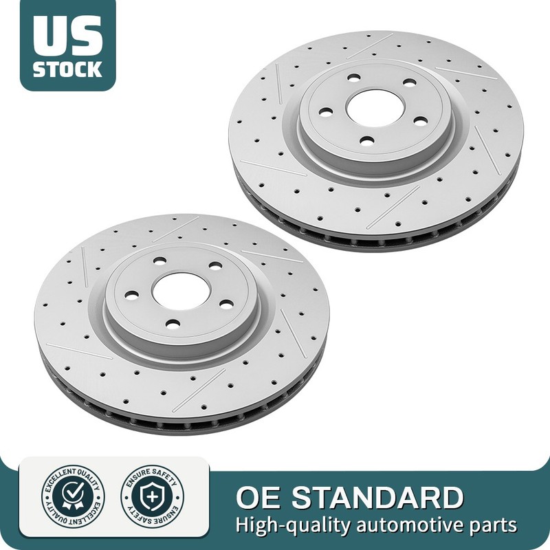 380mm Front Drilled Brake Disc Rotors For 2018-2020 Jeep Grand Cherokee Durango