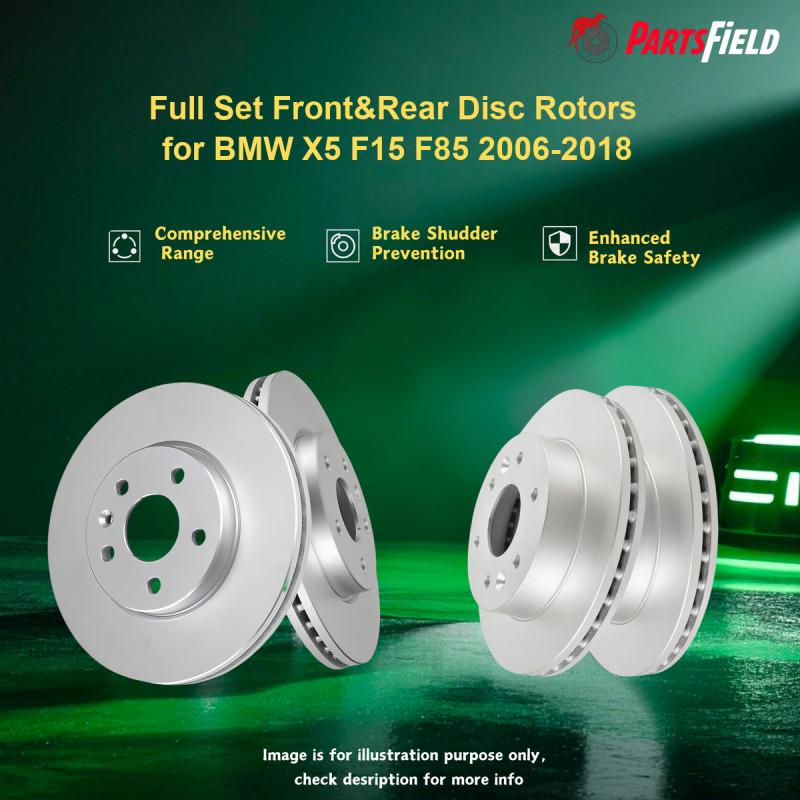 Full Set Front&Rear Disc Rotors for BMW X5 F15 F85 2006-2018