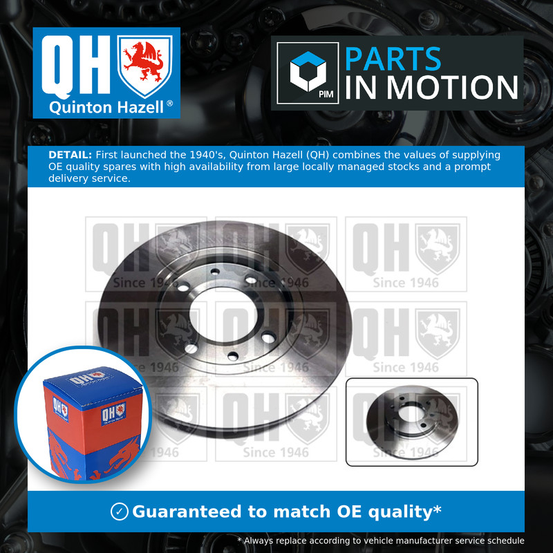 2x Brake Discs Pair Solid fits PEUGEOT 309 1.9 Rear 86 to 92 D6B(XU9JA) 247mm QH