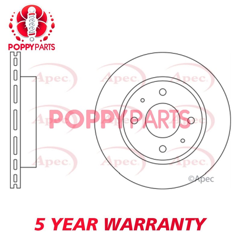 Fits Nissan Sunny 100NX 1.4 1.6 1.7 D 2.0 GCP Front Brake Disc 4020660Y01