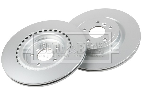 2x Brake Discs Pair Vented fits JAGUAR XF X260 2.0D Rear 2015 on 325mm Set B&B gallery