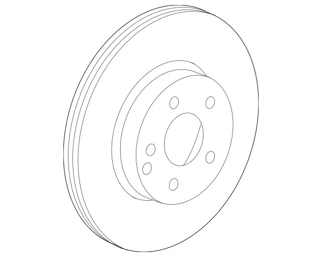 Genuine Mercedes-Benz Disc Brake Rotor 246-421-26-12-07