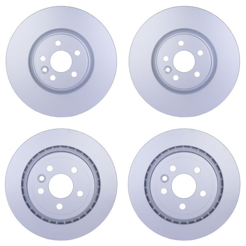 Hella Front 336mm Rear 302mm Brake Rotors Kit For Volvo S60 V60 V70 XC70