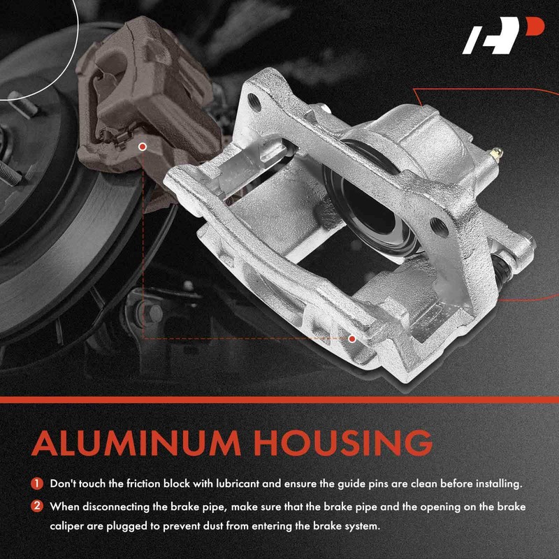 A-Premium Pair Front Brake Rotor & Pad + Brake Caliper for Dodge Ram Chrysler gallery