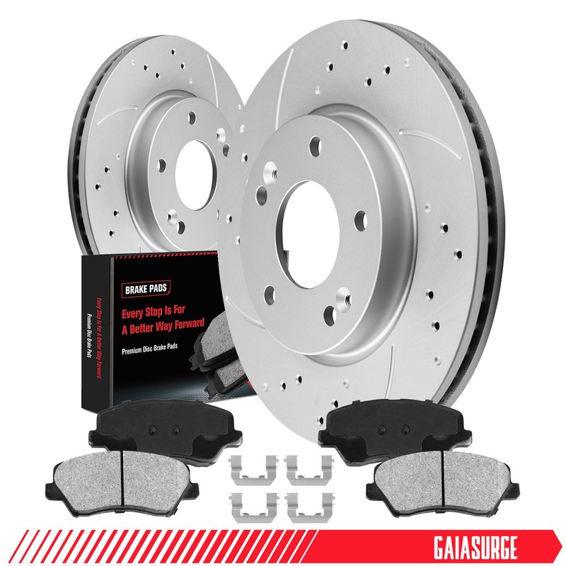 280mm Front Disc Rotors + Ceramic Brake Pad for Hyundai Elantra Kia Forte 14-16 gallery