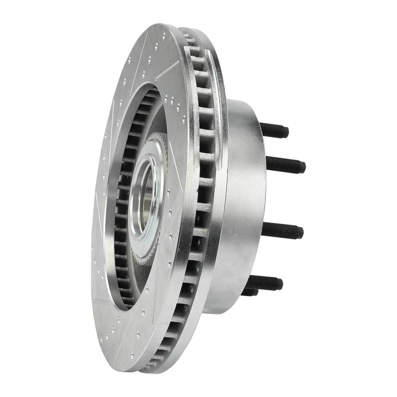 Front Drilled Brake Rotor & Ceramic Pad for Ford F-250 F-350 Super Duty 05-07 gallery
