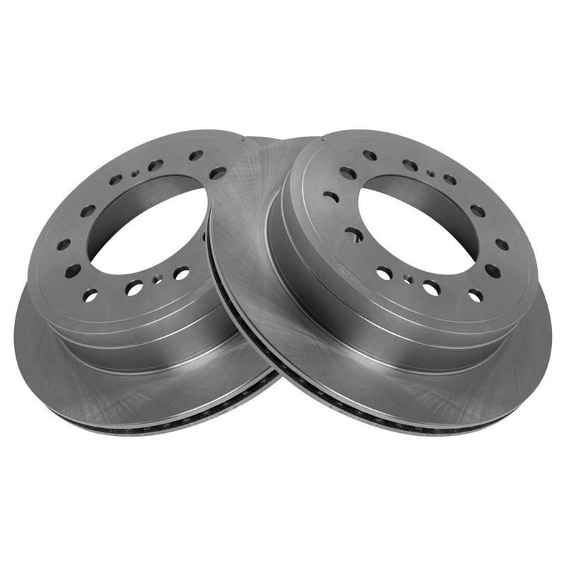 TRQ Rear Premium Posi Ceramic Disc Brake Pads & Rotor Kit for Toyota Lexus gallery