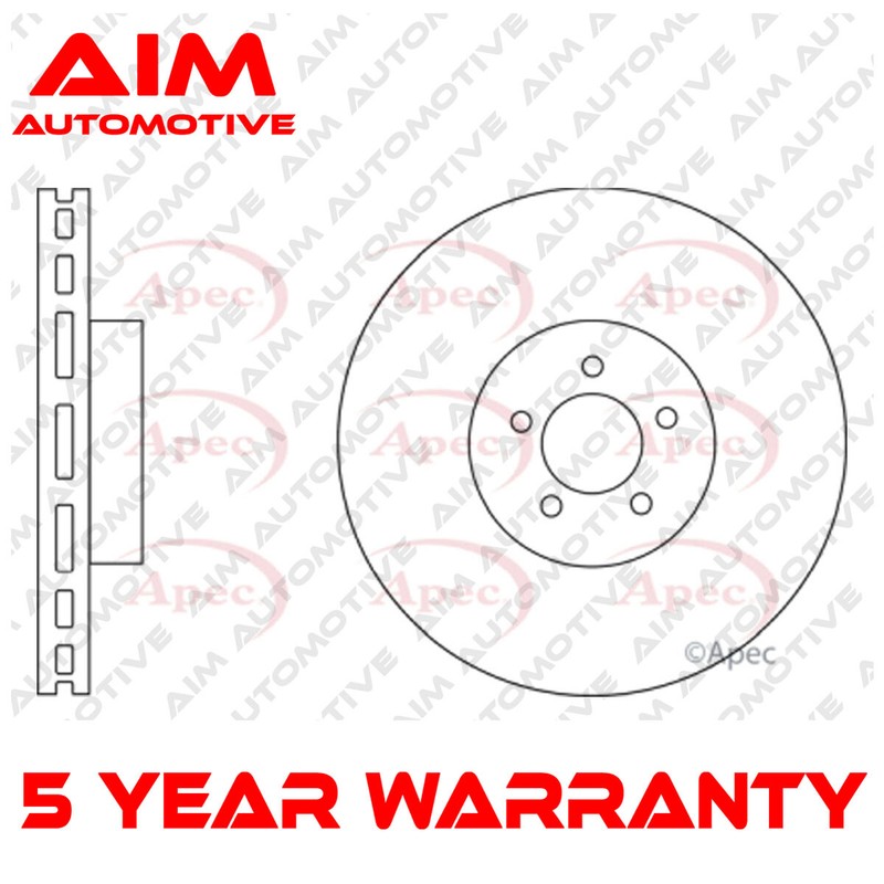 Brake Disc Front Aim Fits Jaguar XF 2008-2015 XJ 2003-2020 XK 2006-2014