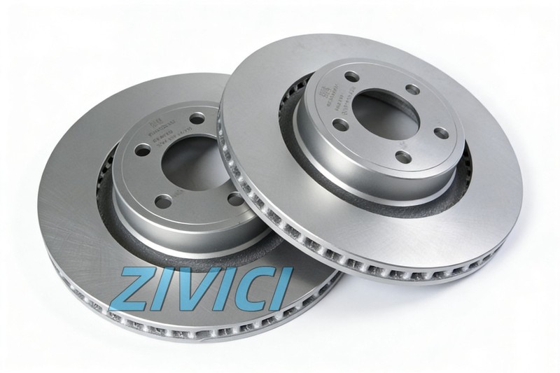 Front Drilled and Slotted Brake Rotors for 2015-2024 Ford Mustang FR3Z1125C