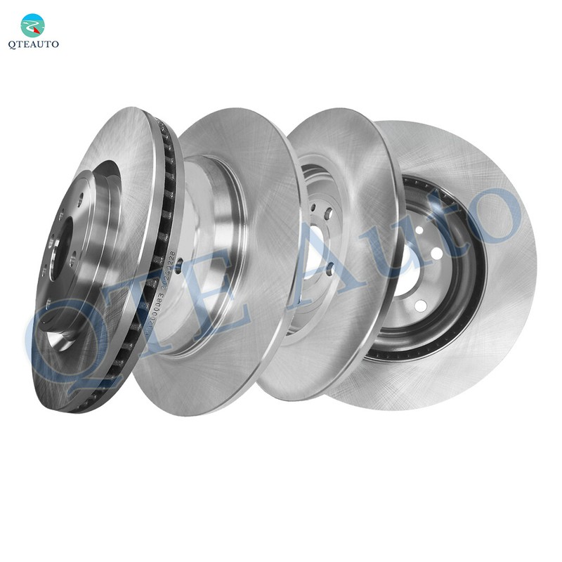 Set of 4 Front-Rear Brake Disc Rotors For 2009-2019 Ford Flex