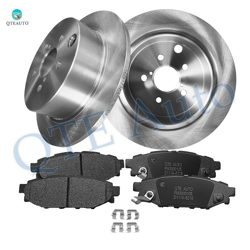 6 Rear 274mm Brake Disc Rotors-Ceramic Brake Pad Kit To 2012-2015 Subaru Impreza