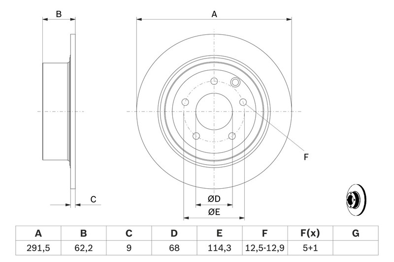 2x Brake Discs Pair Solid fits NISSAN QASHQAI J10 1.6D Rear 11 to 13 R9M 291.8mm gallery
