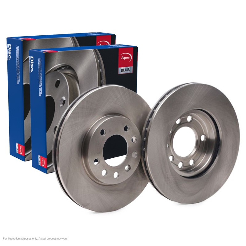 2X APEC Front Brake Discs for OPEL CORSA C 2003-09 280mm Vented SDK6028