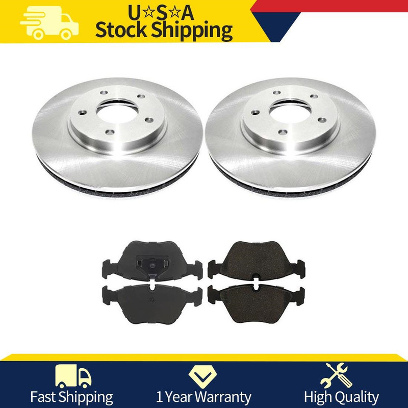 For 1998-2001 Jaguar XJ8 High Quality Front Brake Rotors & Ceramic Brake Padss