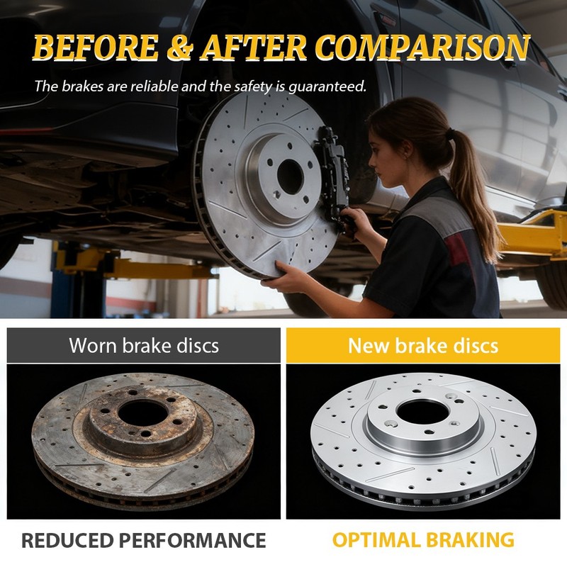 380mm Front Rear Drilled Rotors Brake Pads For Jeep Grand Cherokee Dodge Durango gallery