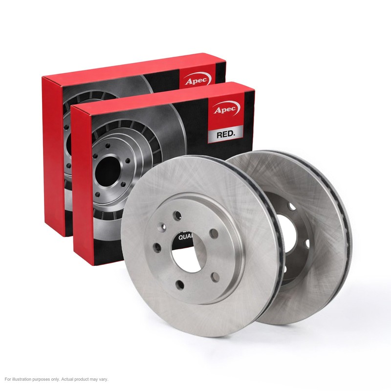 2X APEC Front Brake Discs for SAAB 9-5 2010-12 296mm Vented DSK2674
